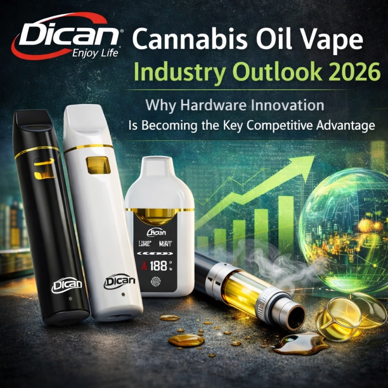 Tinjauan Industri Vape Minyak Cannabis 2026: Mengapa Inovasi Perkakasan Menjadi Kelebihan Daya Saing Utama